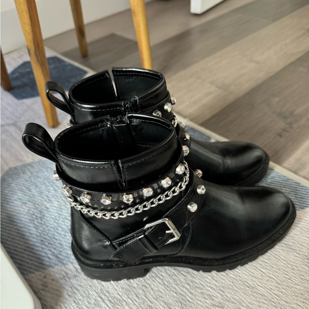 Black Rhinestone boots - Picture 5 of 5